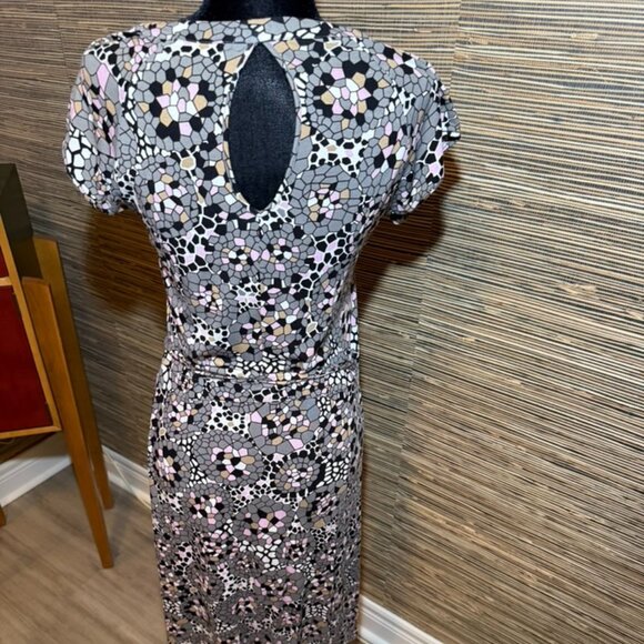 Geometric Wrap Dress - Picture 1 of 3